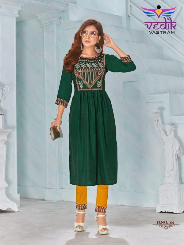 Vedik Vastram 1 rayon kurti Bottom set